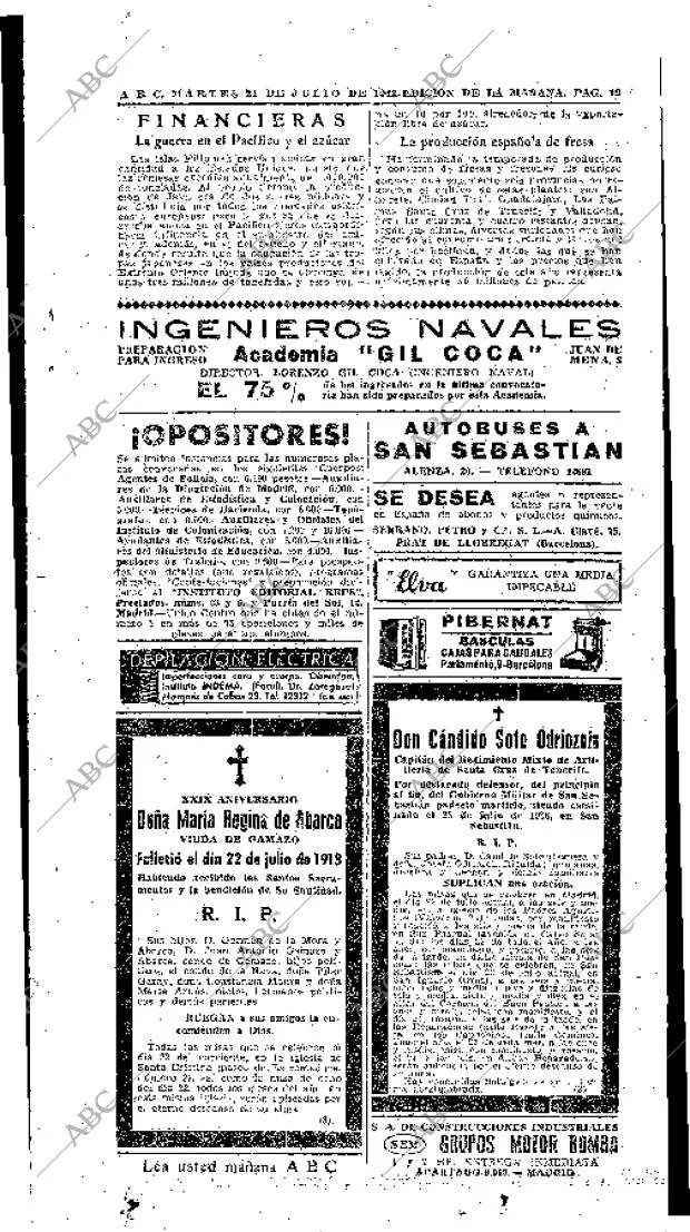 ABC MADRID 21-07-1942 página 19