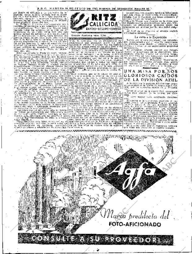 ABC SEVILLA 21-07-1942 página 14