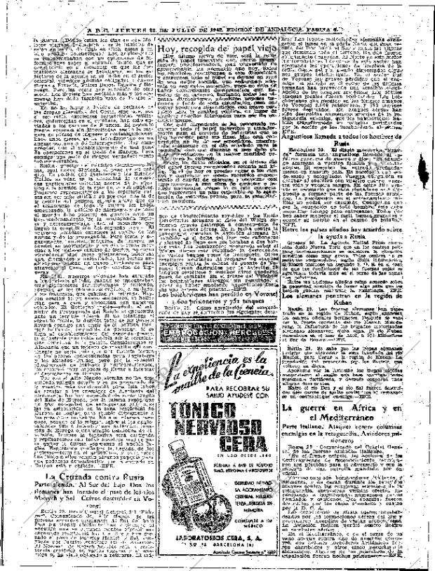 ABC SEVILLA 30-07-1942 página 4