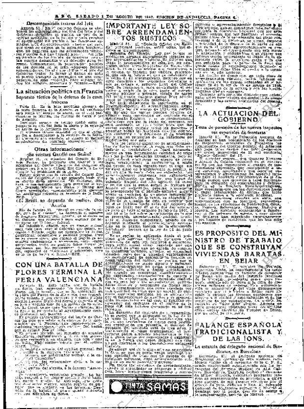 ABC SEVILLA 01-08-1942 página 6