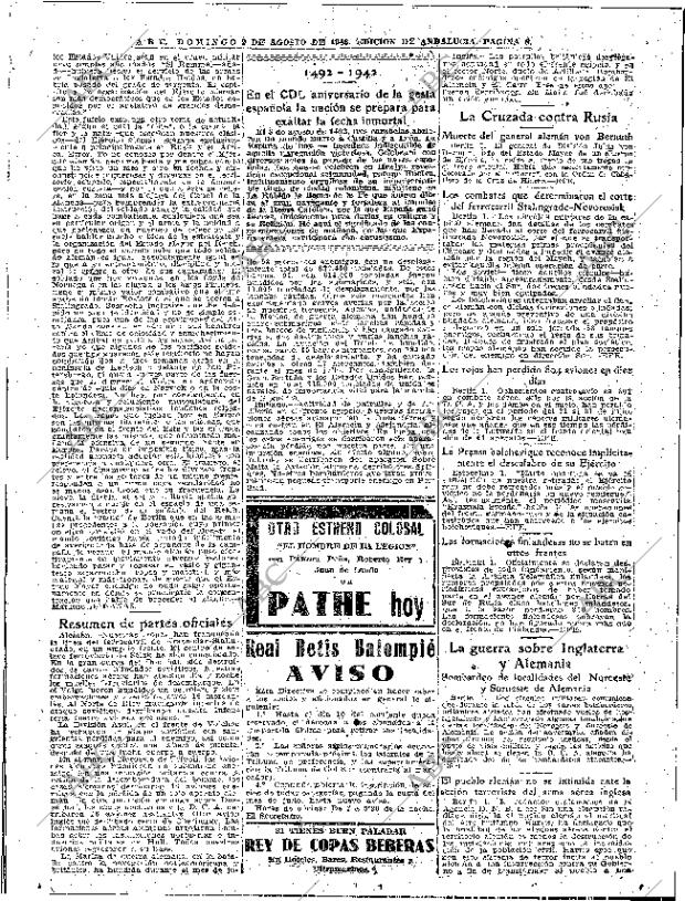 ABC SEVILLA 02-08-1942 página 8