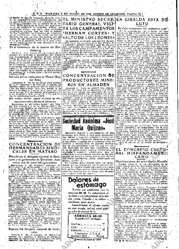 ABC SEVILLA 04-08-1942 página 11