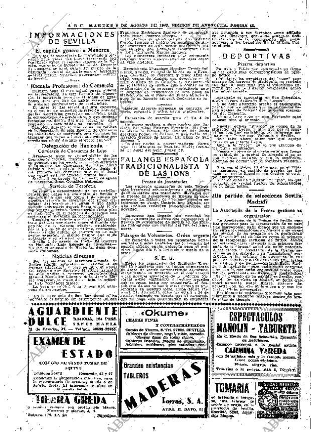 ABC SEVILLA 04-08-1942 página 13