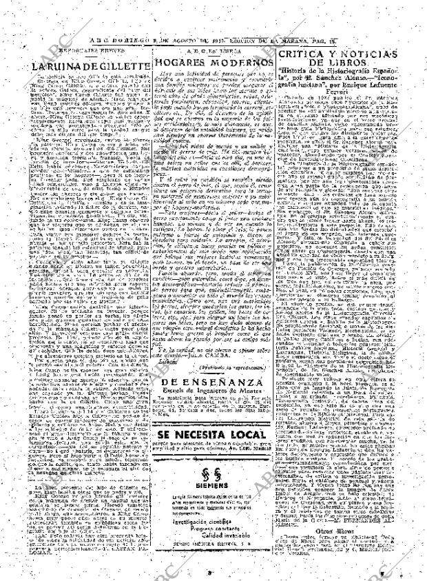 ABC MADRID 09-08-1942 página 15