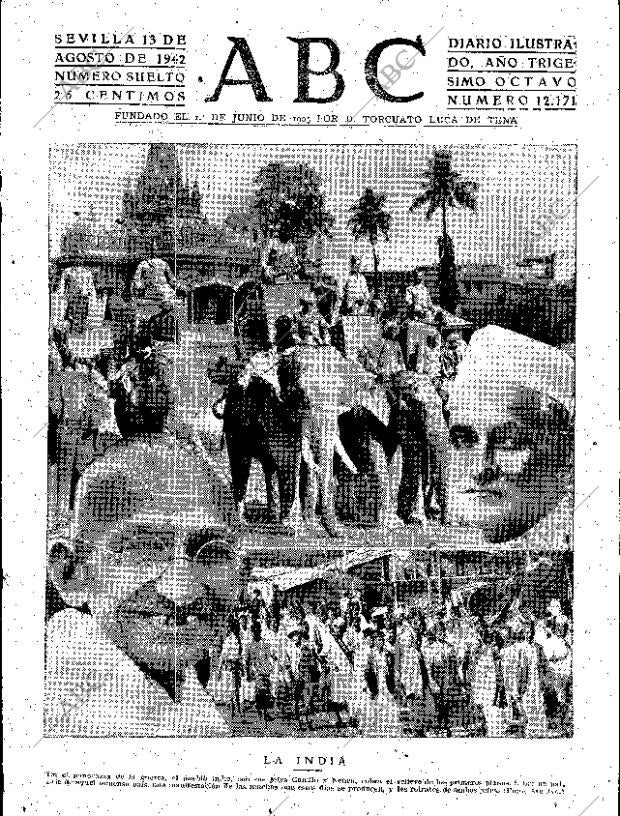 ABC SEVILLA 13-08-1942 página 1