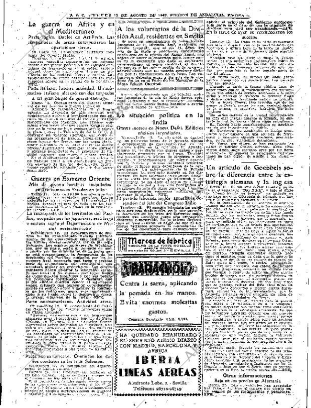 ABC SEVILLA 13-08-1942 página 5