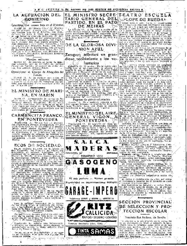 ABC SEVILLA 13-08-1942 página 6