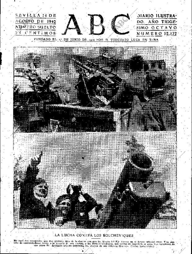 ABC SEVILLA 14-08-1942 página 1