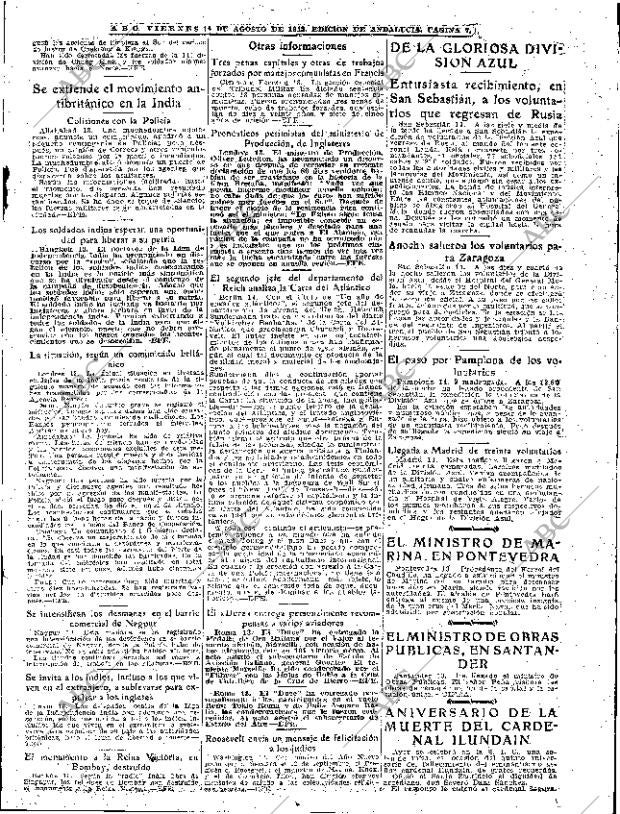 ABC SEVILLA 14-08-1942 página 7