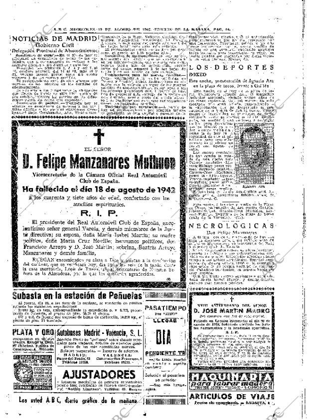 ABC MADRID 19-08-1942 página 14