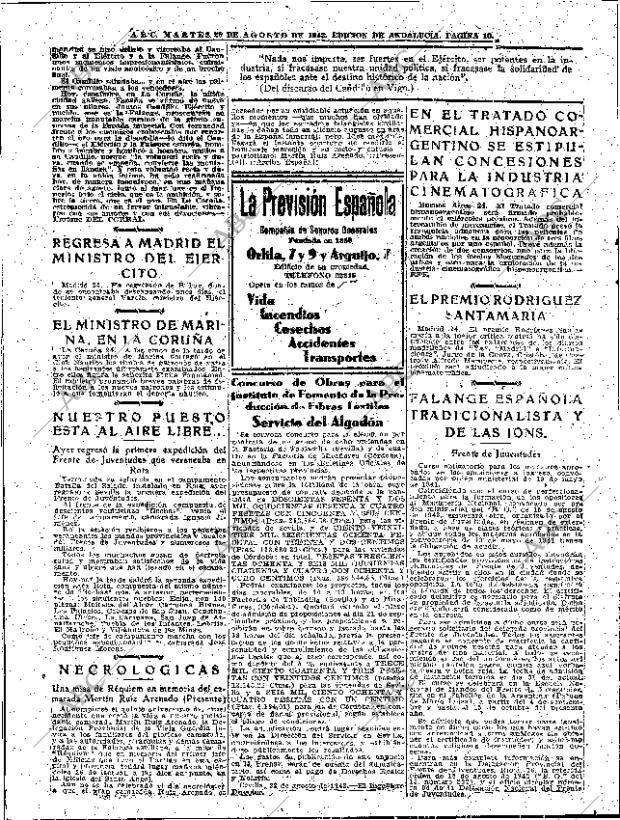ABC SEVILLA 25-08-1942 página 10