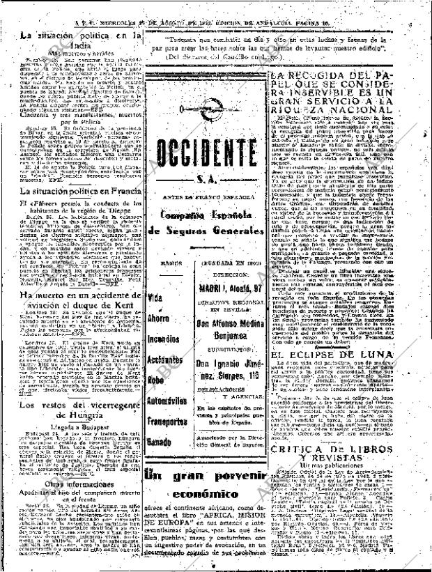 ABC SEVILLA 26-08-1942 página 10