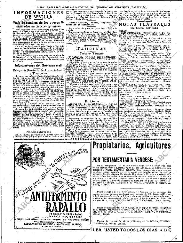 ABC SEVILLA 29-08-1942 página 2