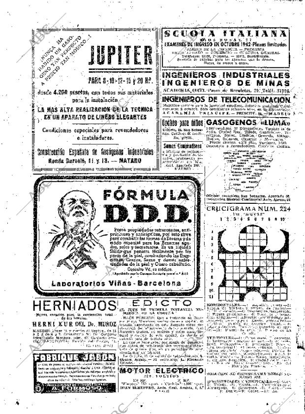 ABC MADRID 19-09-1942 página 16