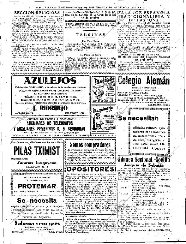 ABC SEVILLA 19-09-1942 página 2