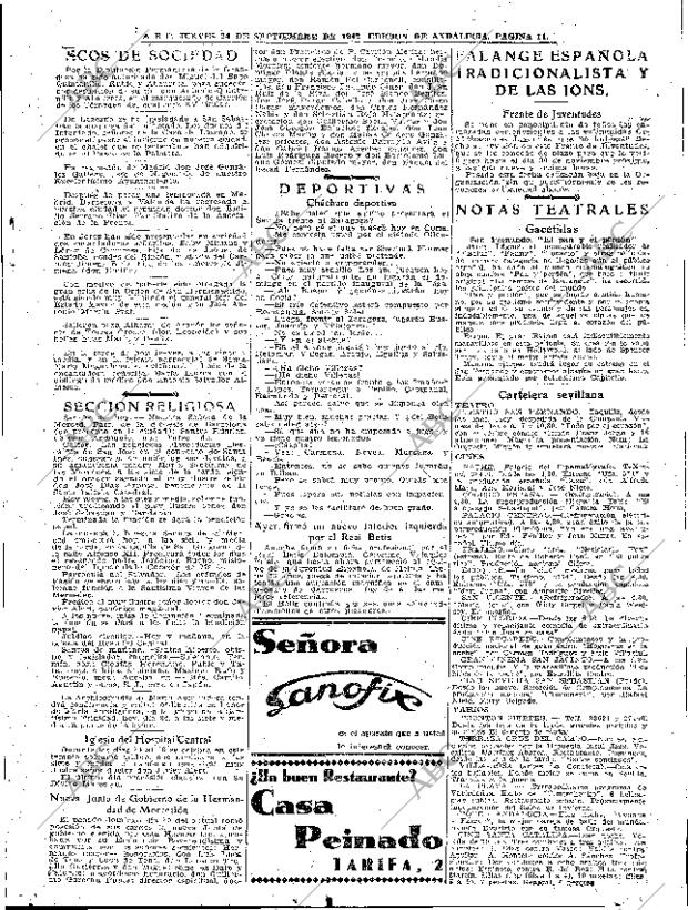 ABC SEVILLA 24-09-1942 página 11