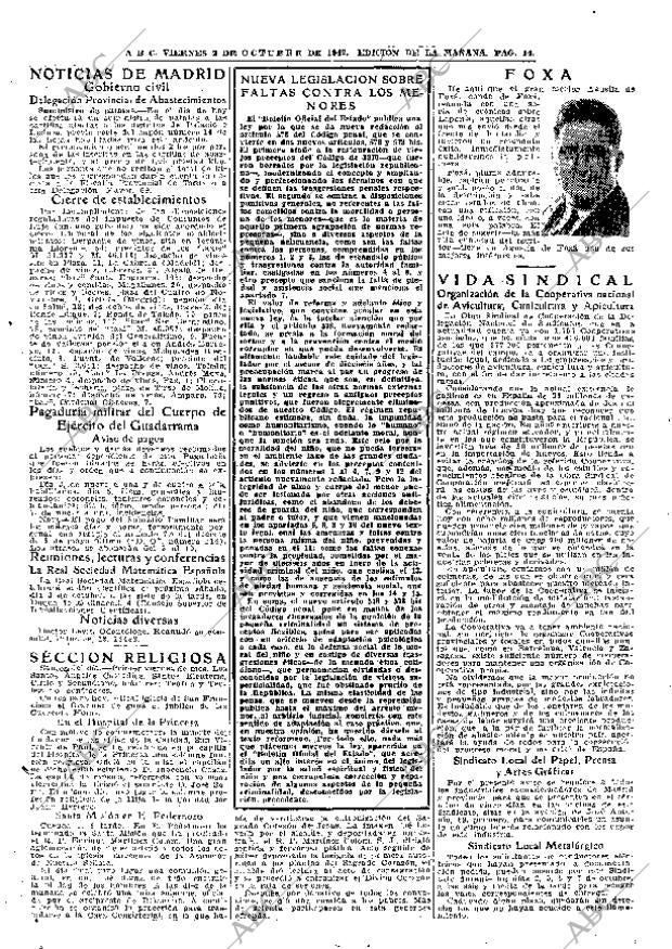ABC MADRID 02-10-1942 página 14