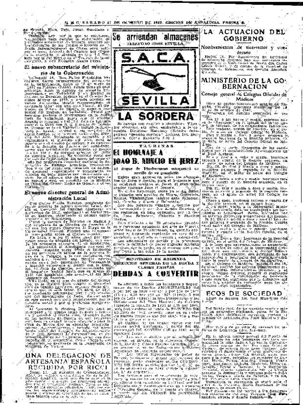ABC SEVILLA 17-10-1942 página 4