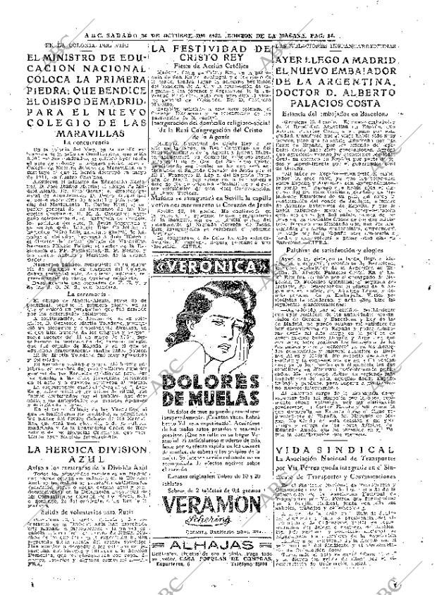 ABC MADRID 24-10-1942 página 14