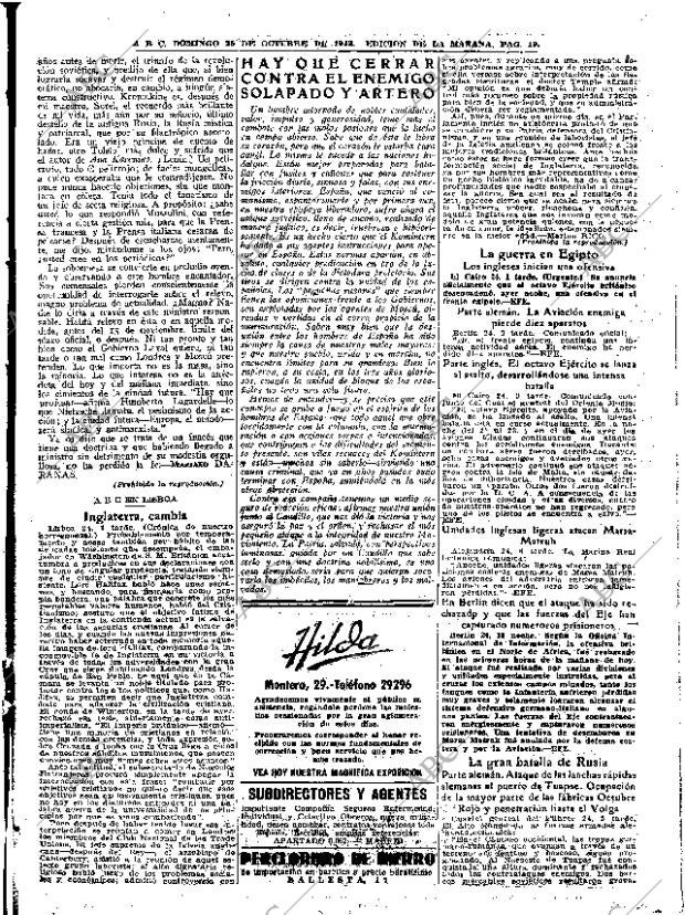 ABC MADRID 25-10-1942 página 19
