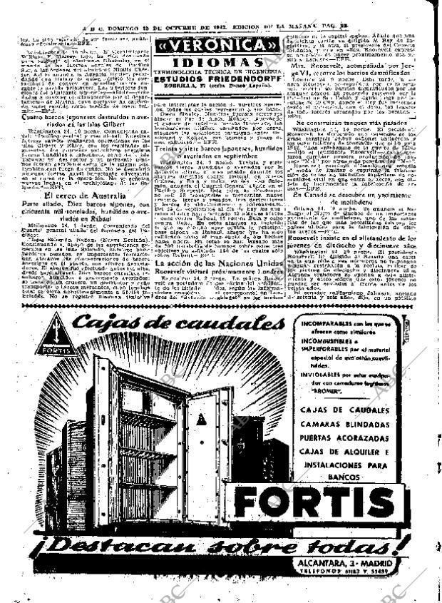 ABC MADRID 25-10-1942 página 22