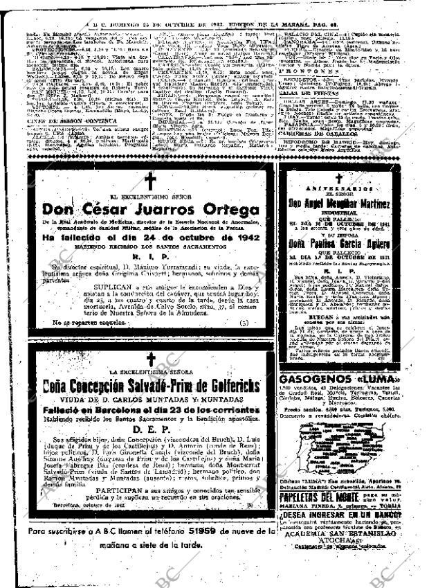 ABC MADRID 25-10-1942 página 33