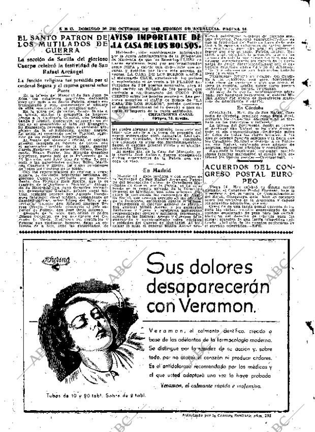 ABC SEVILLA 25-10-1942 página 14