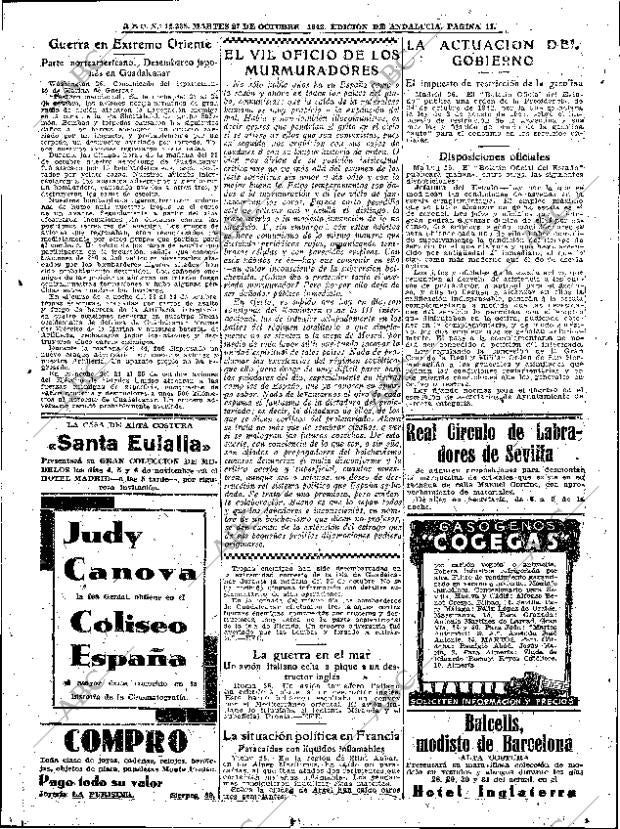 ABC SEVILLA 27-10-1942 página 11