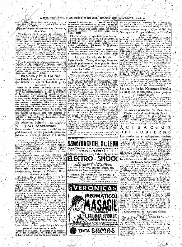 ABC MADRID 28-10-1942 página 6