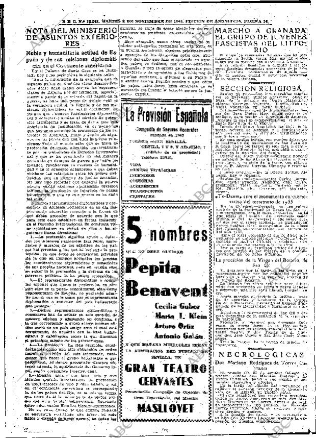 ABC SEVILLA 03-11-1942 página 14