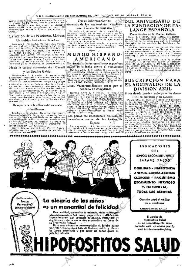 ABC MADRID 04-11-1942 página 8