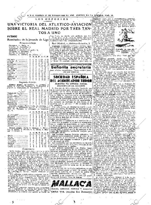 ABC MADRID 10-11-1942 página 18