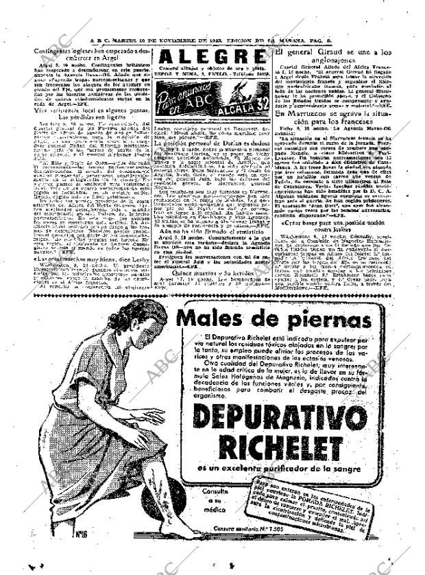 ABC MADRID 10-11-1942 página 8