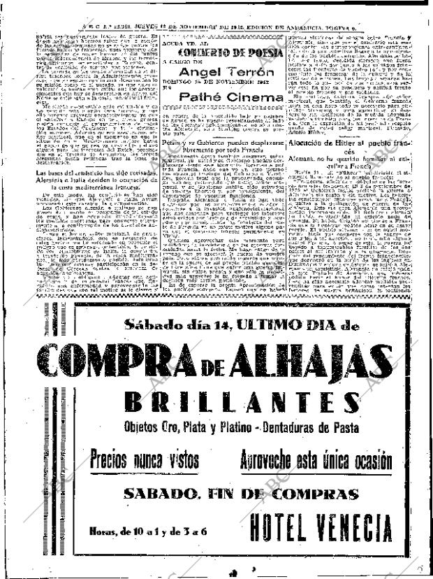 ABC SEVILLA 12-11-1942 página 6