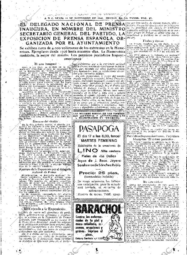 ABC MADRID 16-11-1942 página 17