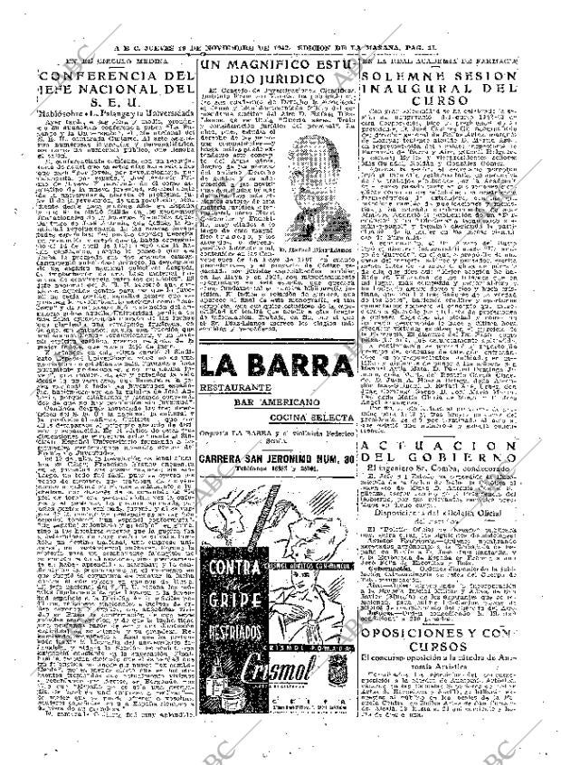 ABC MADRID 19-11-1942 página 11