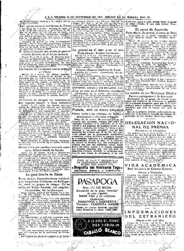 ABC MADRID 20-11-1942 página 21