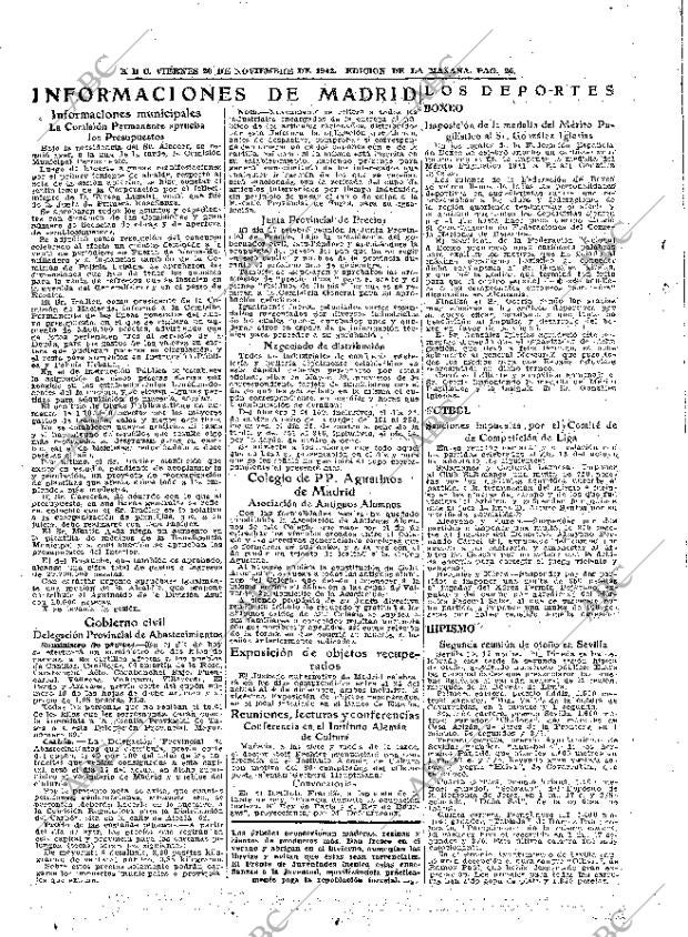 ABC MADRID 20-11-1942 página 26