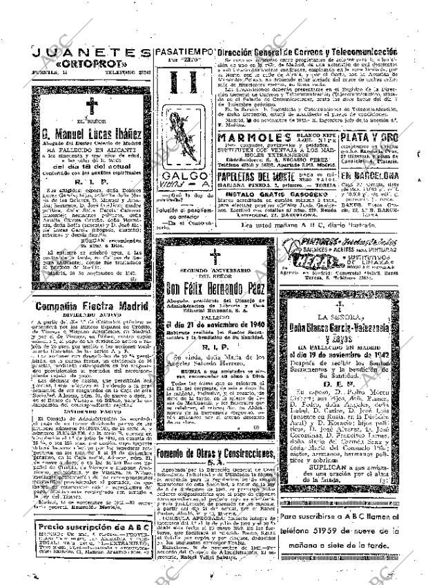 ABC MADRID 20-11-1942 página 28