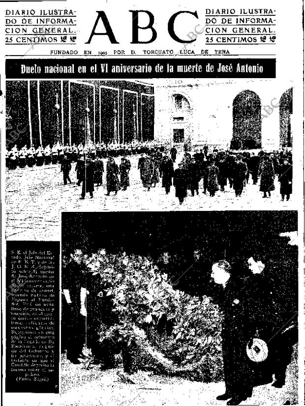 ABC SEVILLA 22-11-1942 página 1