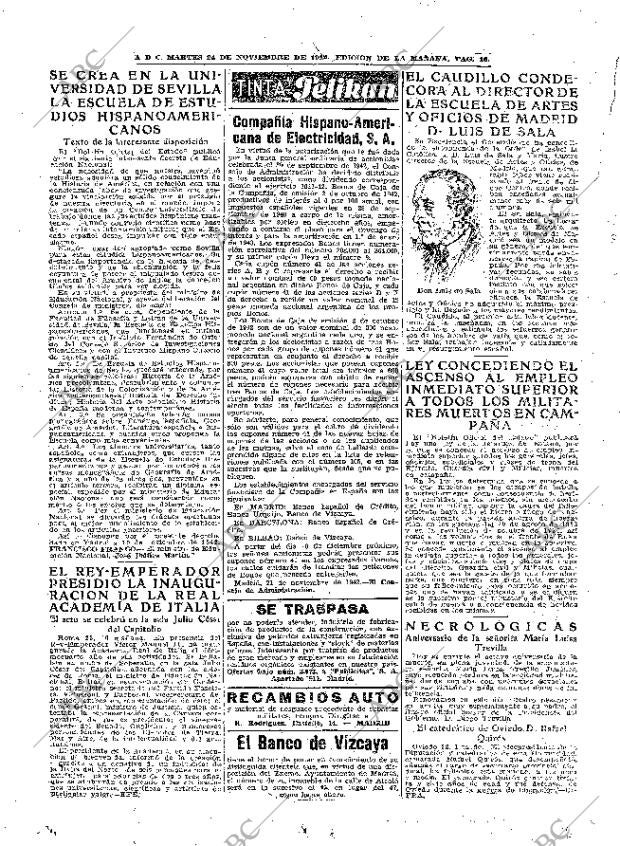 ABC MADRID 24-11-1942 página 16