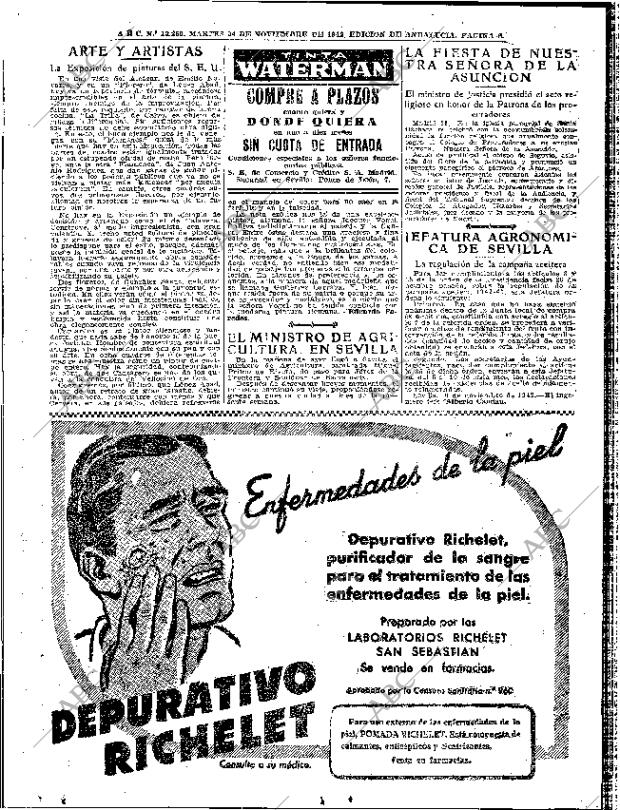 ABC SEVILLA 24-11-1942 página 8