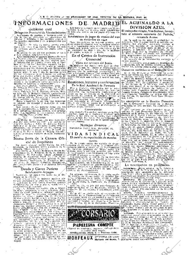 ABC MADRID 17-12-1942 página 14
