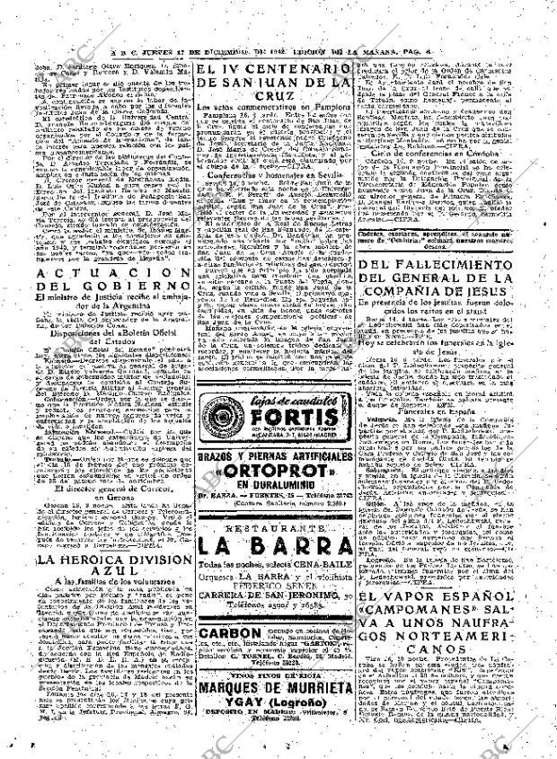 ABC MADRID 17-12-1942 página 8