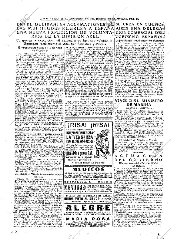 ABC MADRID 22-12-1942 página 19
