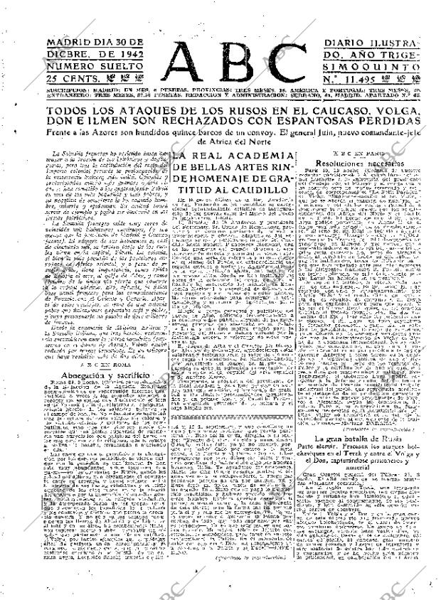 ABC MADRID 30-12-1942 página 3