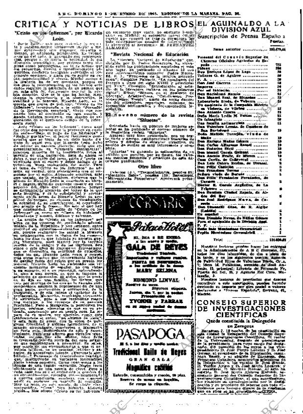 ABC MADRID 03-01-1943 página 22