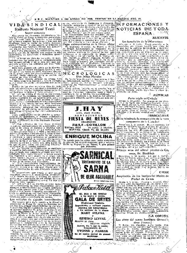 ABC MADRID 05-01-1943 página 18