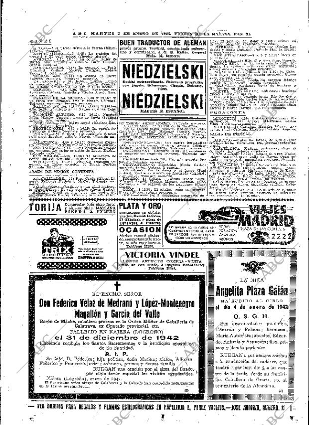 ABC MADRID 05-01-1943 página 21