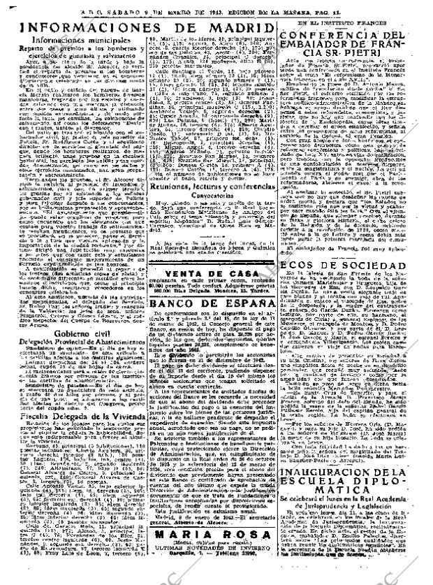 ABC MADRID 09-01-1943 página 11